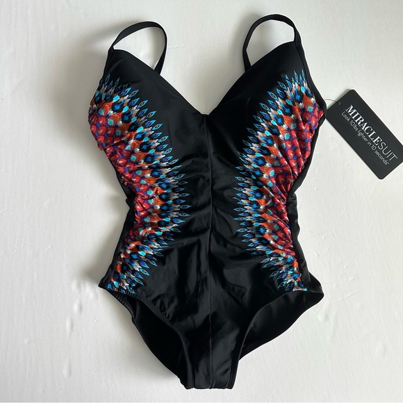 Miraclesuit Nepali Temptation One Piece Swimsuit Size US 10 - Picture 2 of 4